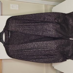 Susan Graver - Black & silver suit (shirt/jacket)